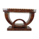 Art Deco style console table in wood marquetry