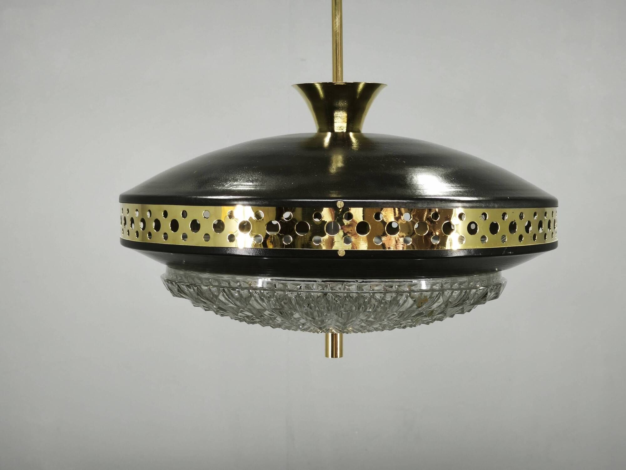 1960s Space Age UFO Pendant Light by Ludib Bratislava, Czechoslovakia