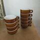Set of nine bistro chocolate cups