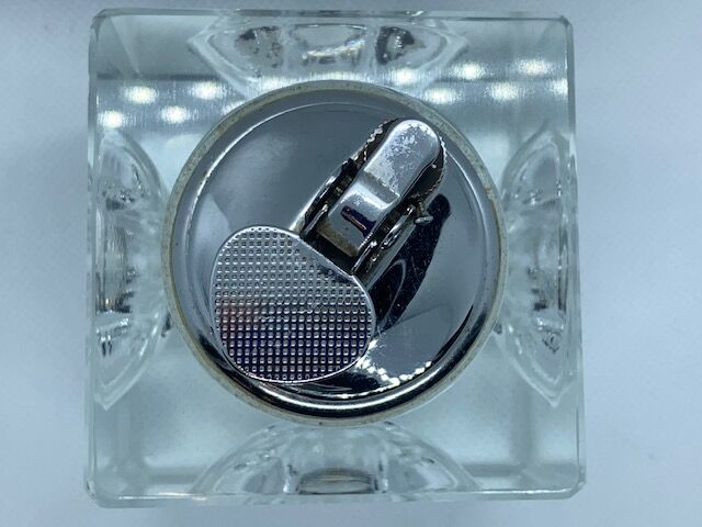 Cubic table lighter in cristral