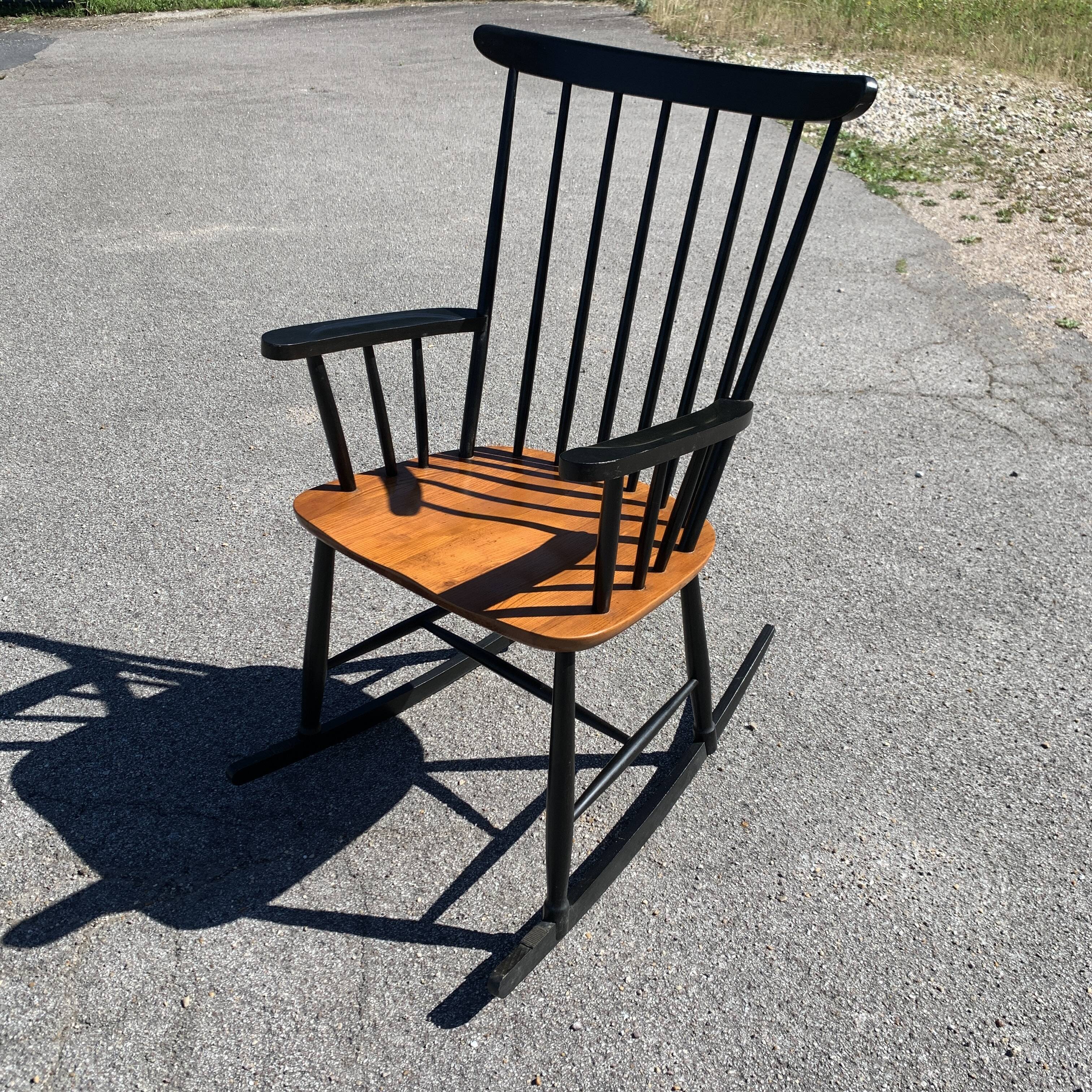 Fauteuil a bascule rocking chair scandinave