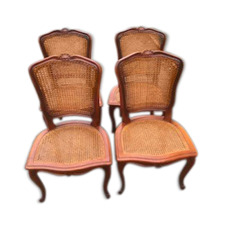 Lot of 4 can chairs
