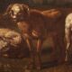 Pastoral landscape italian painting from the 18th century