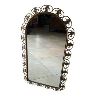 Miroir vintage en fer forgé