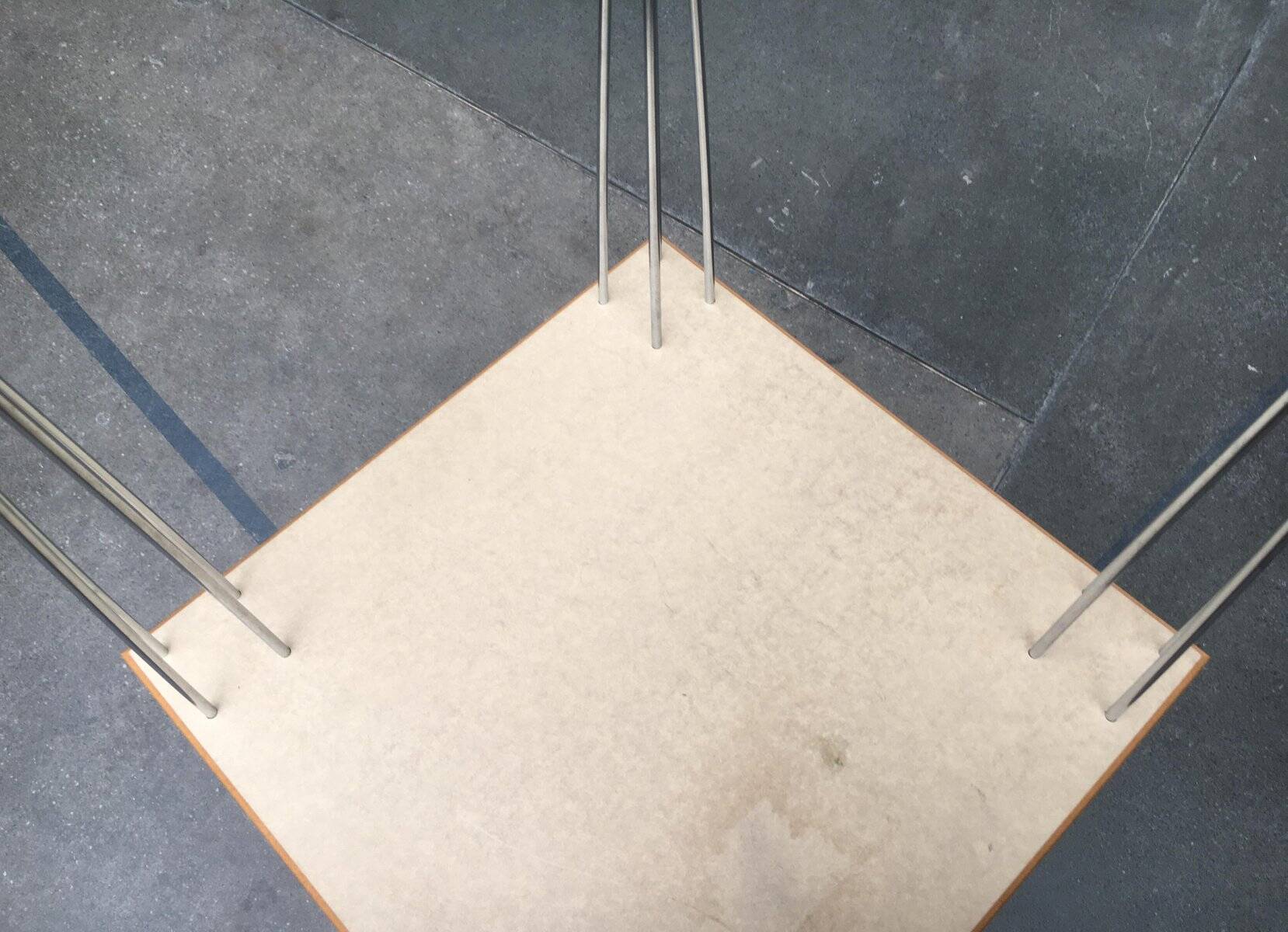 Vintage side table with hairpin legs from Denmark by Pin Age.