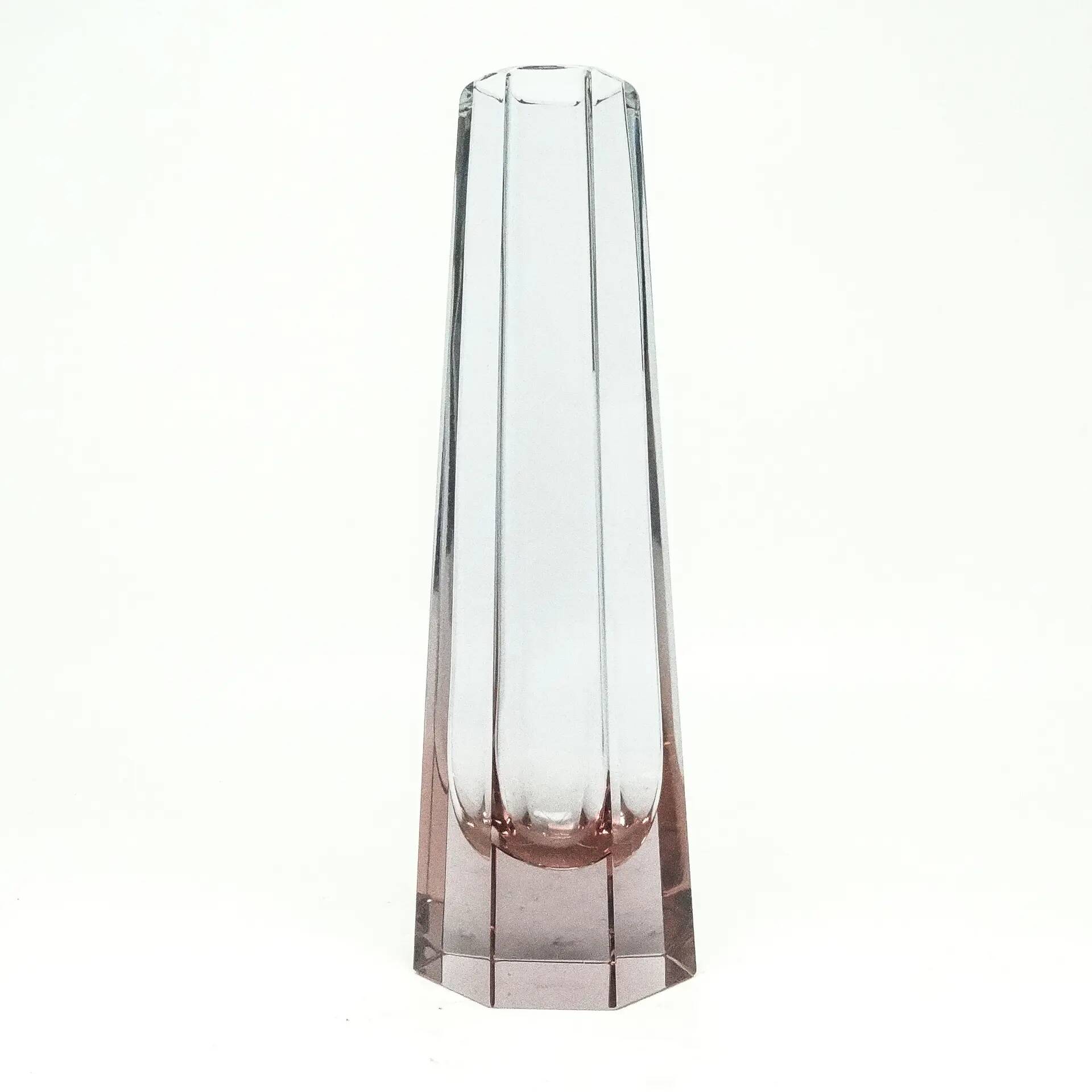 Art Deco vase, crystal, Bohemia, Czech Republic, 1930s