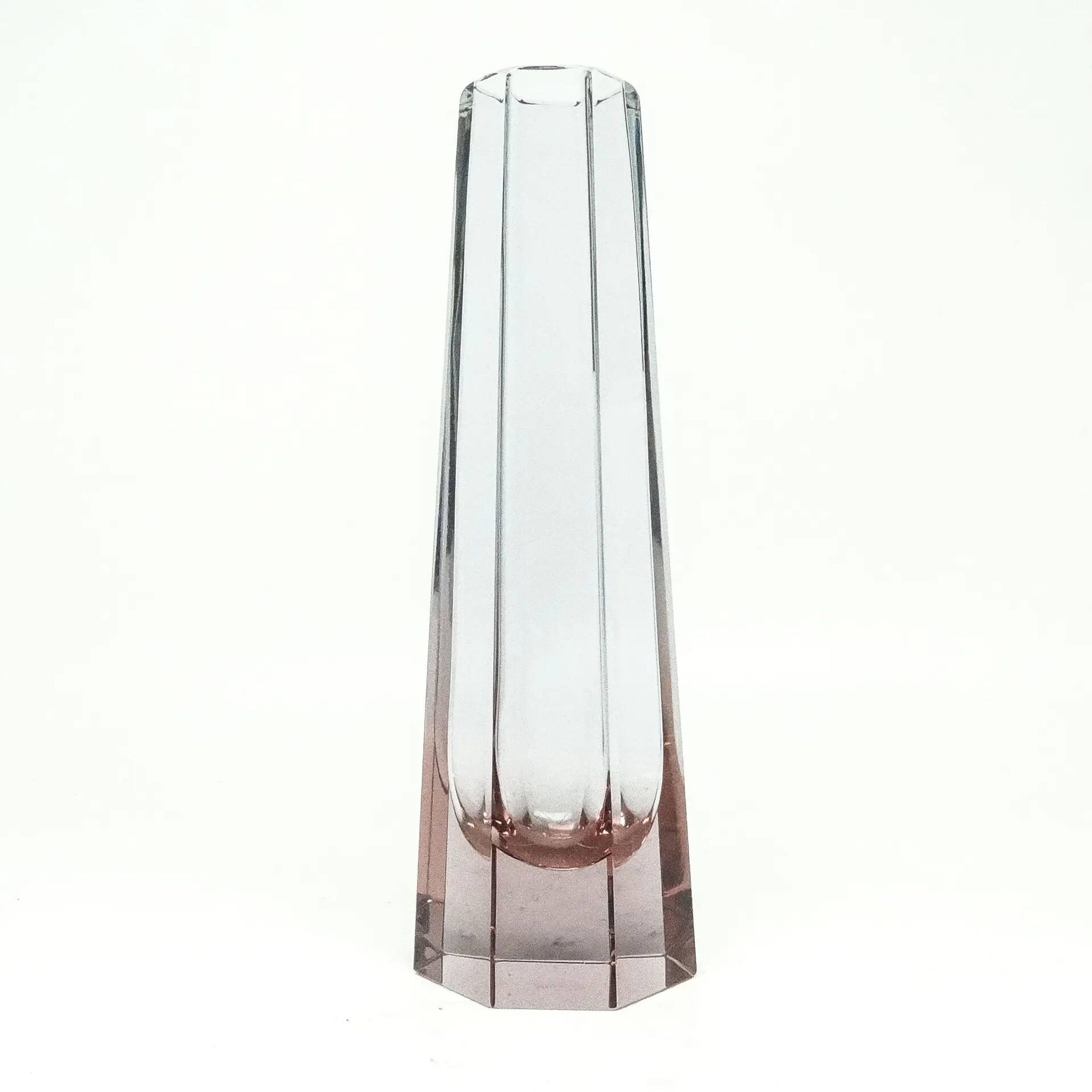 Art Deco vase, crystal, Bohemia, Czech Republic, 1930s