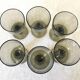 6 blown glass glasses and carafe 1960