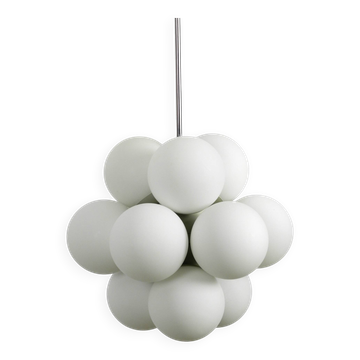 Lampe de plafond en métal Kaiser Leuchten de l'ère atomique des années 1960