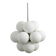Lampe de plafond en métal Kaiser Leuchten de l'ère atomique des années 1960