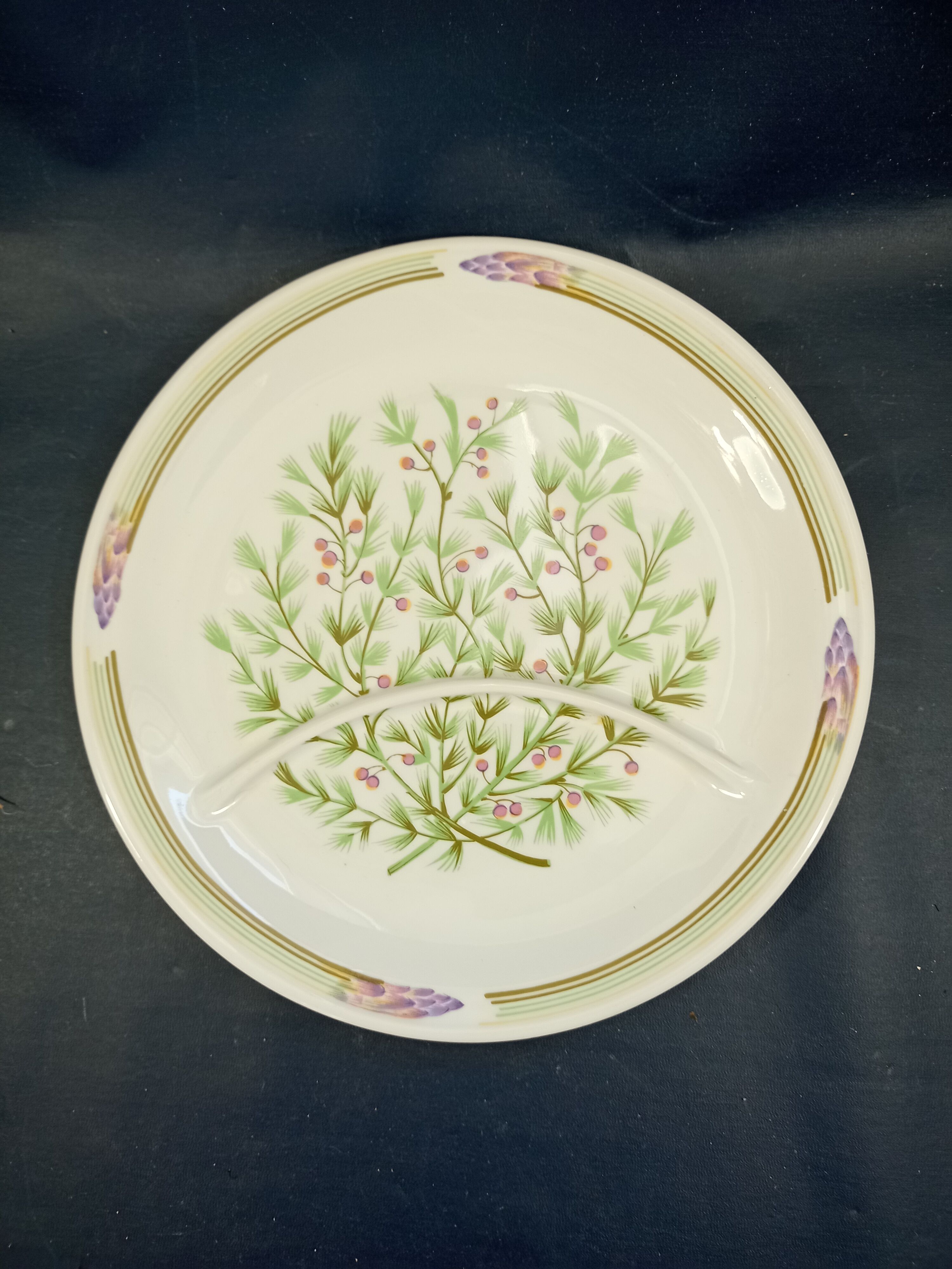 Asparagus service Porclaine d'Auteuil by Jacques Lobjoy