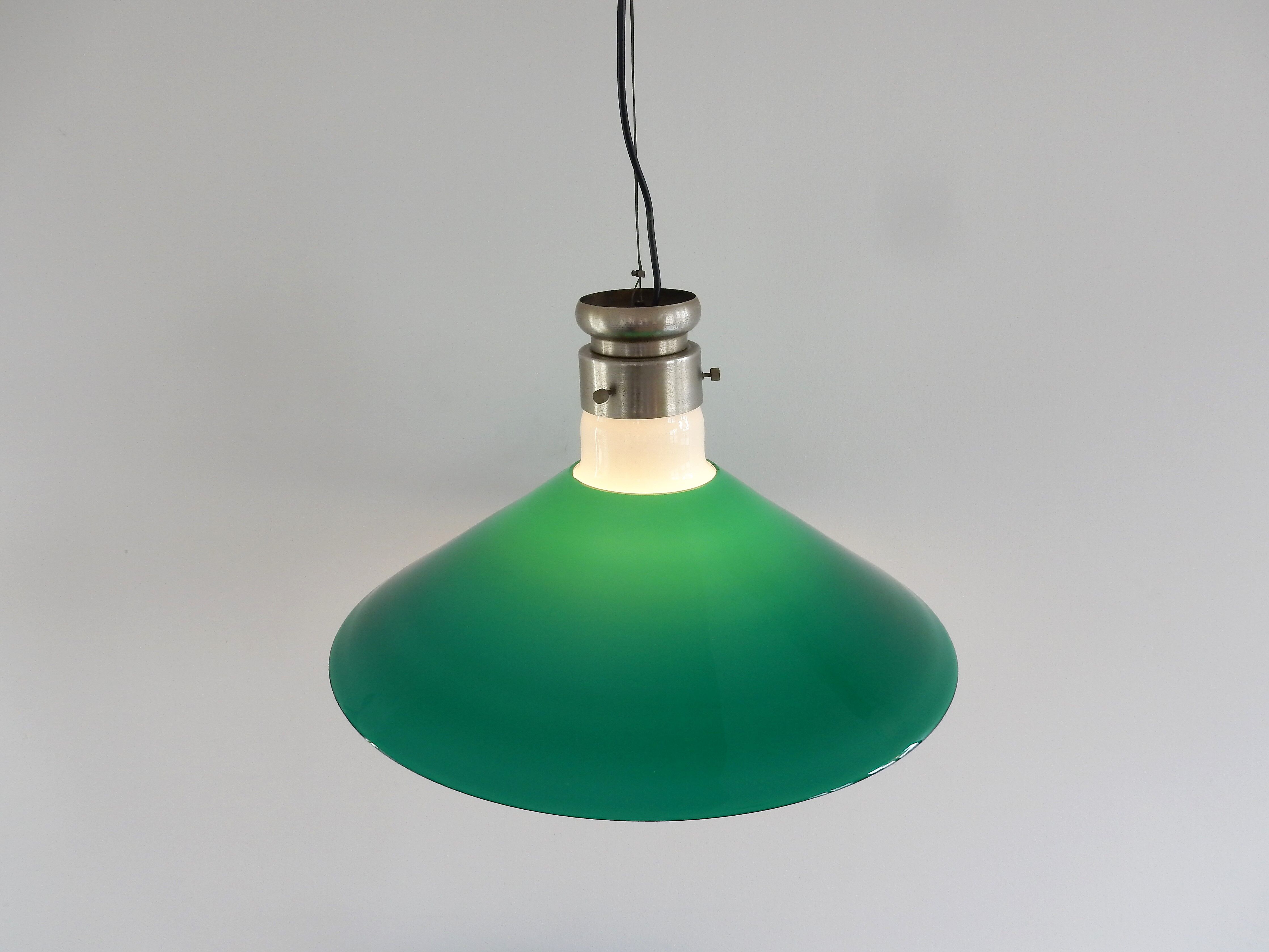 Murano glass pendant lamp by Alessandro Pianon, for Vistosi, Italy 1960
