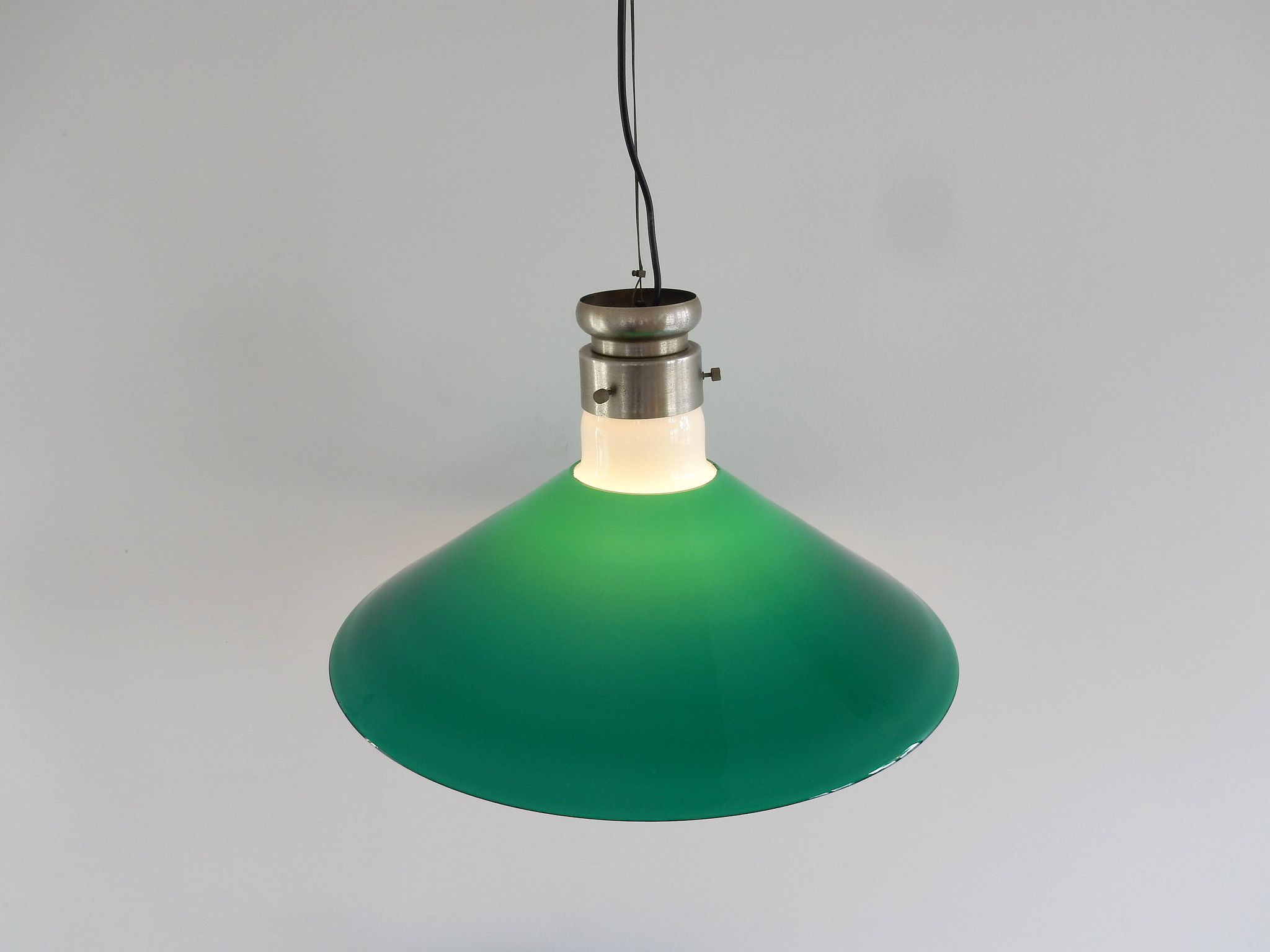 Murano glass pendant lamp by Alessandro Pianon, for Vistosi, Italy 1960