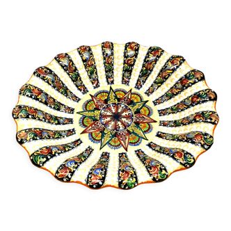 Old dish signed Pesaro Italia 20s multicolors