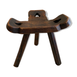 Tripod stool folk art