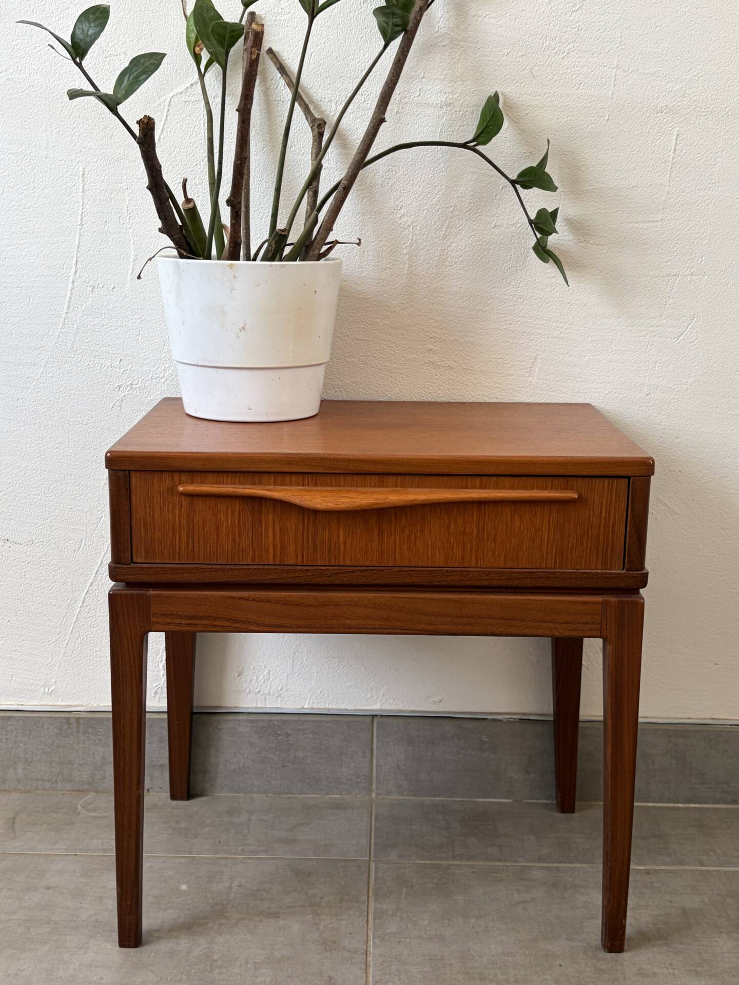 Vintage bedside table from the 1960s.