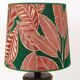 Mid-century table or accent lamp, turned wooden base, Sweden, 1970s