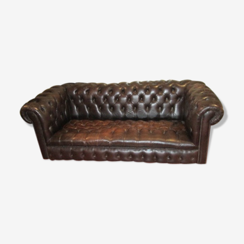 Chesterfield leather sofa