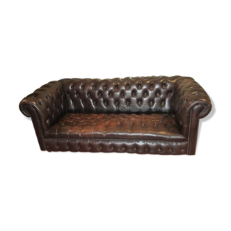 Canapé Chesterfield en cuir