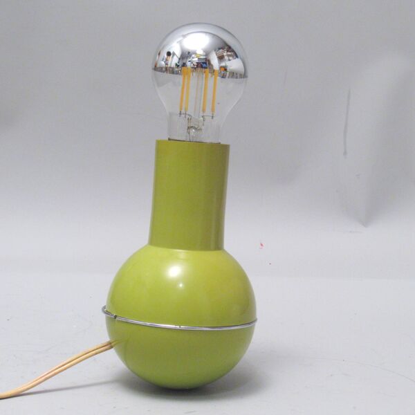 Lampe italienne culbuto kaki Lamperti années 70
