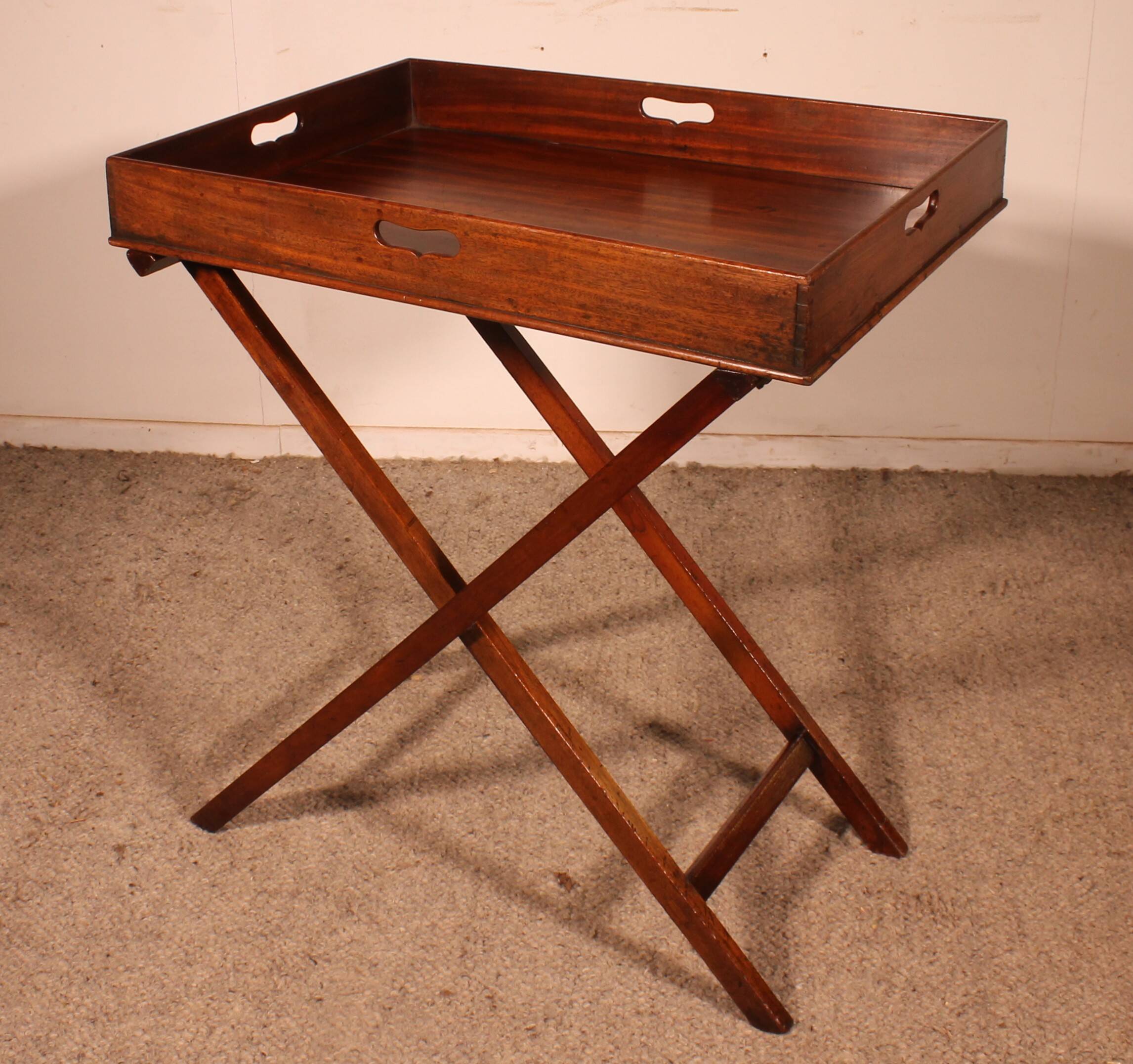 Mahogany Butler Tray Side Table circa 1800