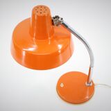 1970s adjustable orange table lamp, Czechoslovakia