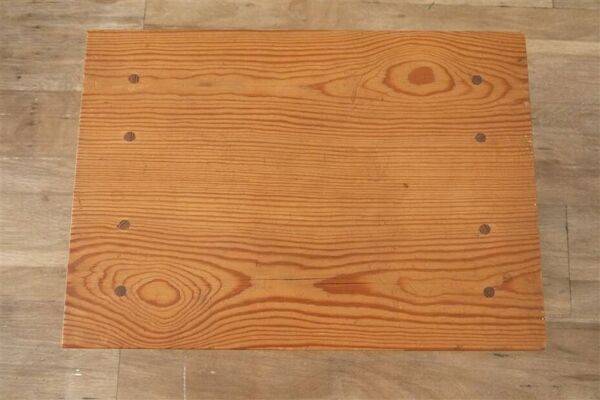 Tabouret vintage scandinave en pin 1970