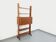 Vintage modular secretary shelf bookcase in teak from the 60s