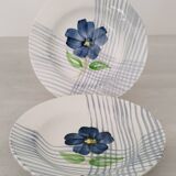 Soup plates soup pasta earthenware digoin sarreguemines vintage valentine model