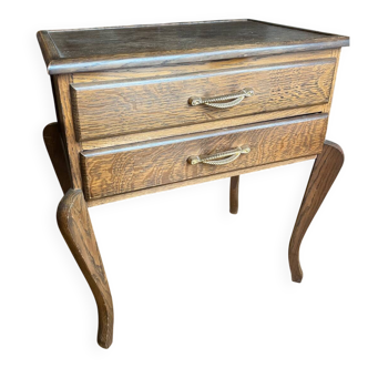 Wooden bedside table