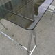 Desk 70 glass and metal chrome