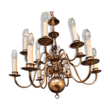 12-pointed Dutch-style copper luste