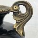 Black porcelain vase mounted on bronze, 20th