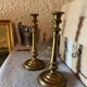2 Bougeoirs en laiton