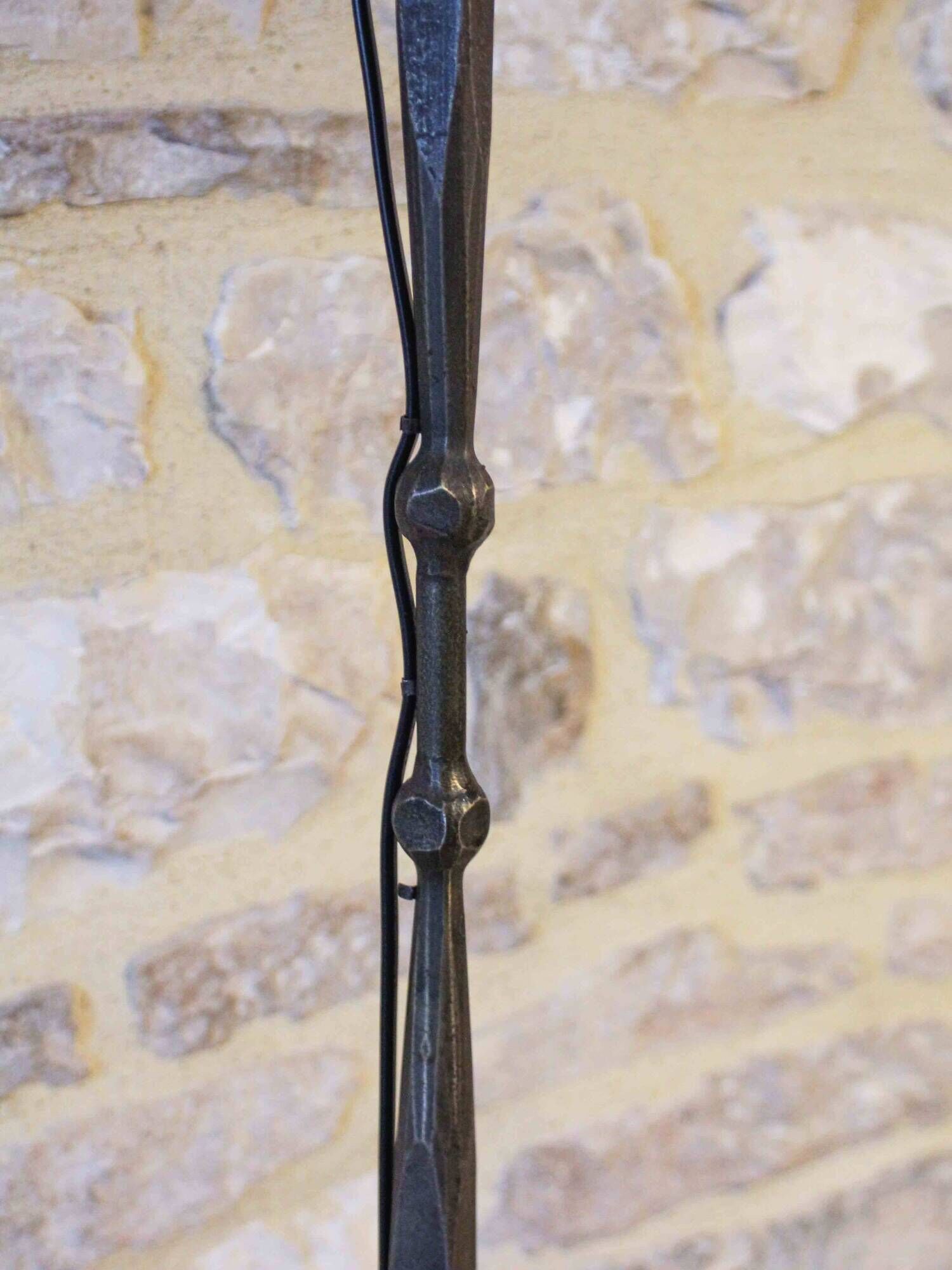 Wrought iron floor lamp