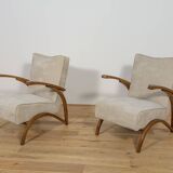 Model 410 Armchairs by Jindřich Halabala for UP Závody, Czechoslovakia, 1930s, Set of 2