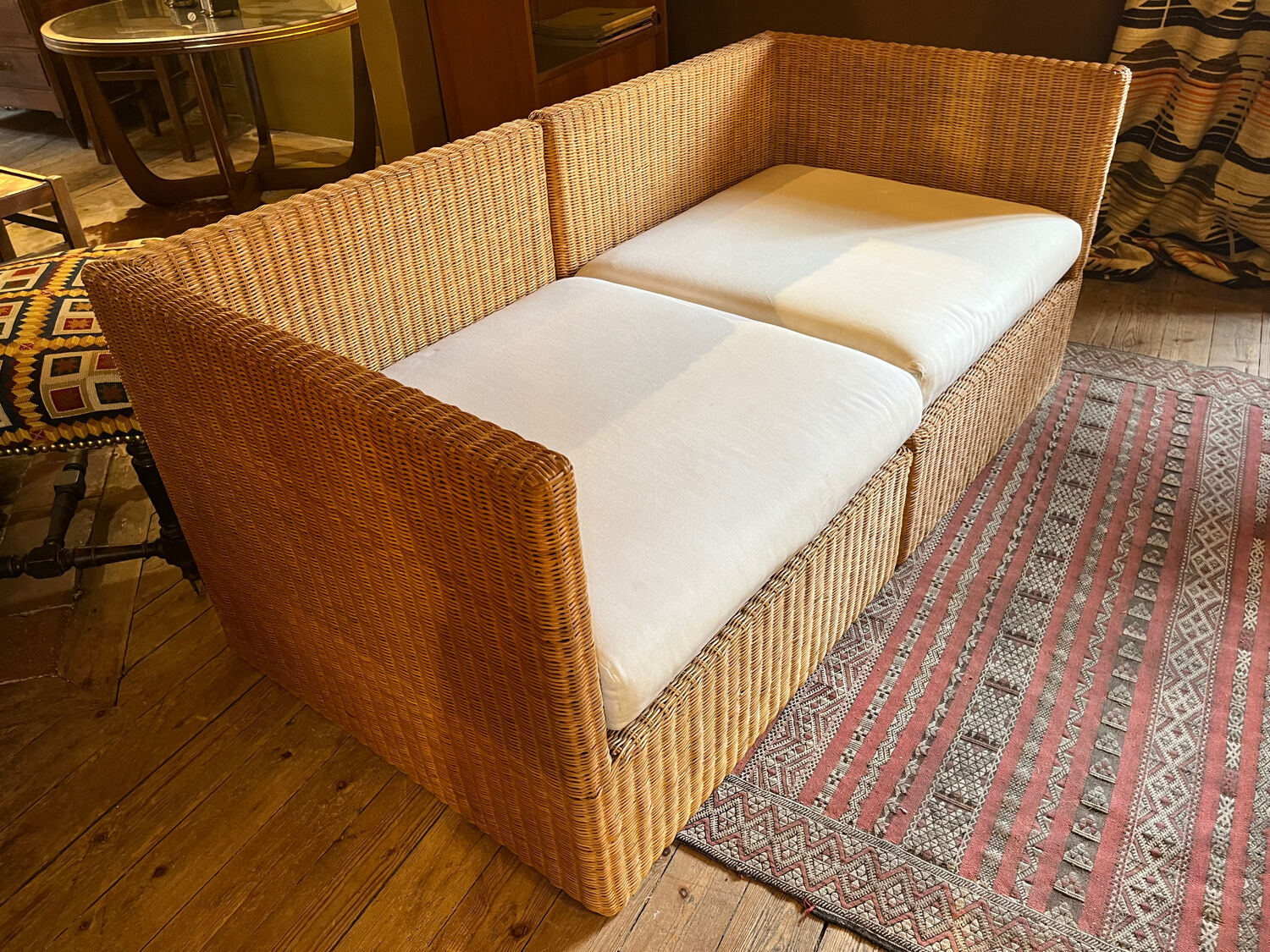 Banquette en osier