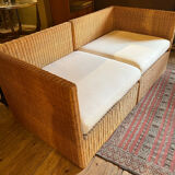 Wicker bench