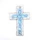 Wall cross by Louise Arnaud, Limoges art enamels, 1970s