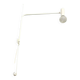Minimalist metal wall light in the style of Jean Prouvé, circa 1950.