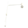 Minimalist metal wall light in the style of Jean Prouvé, circa 1950.