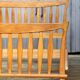 Bed of Guillerme and Chambron solid light oak France 1970