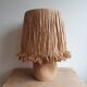 Lampe en pierre et raphia