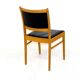Chaise en chêne et en cuir Suède 1960