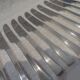 12 table knives with silver-plated metal handles, Christofle Concorde, 23.7 cm