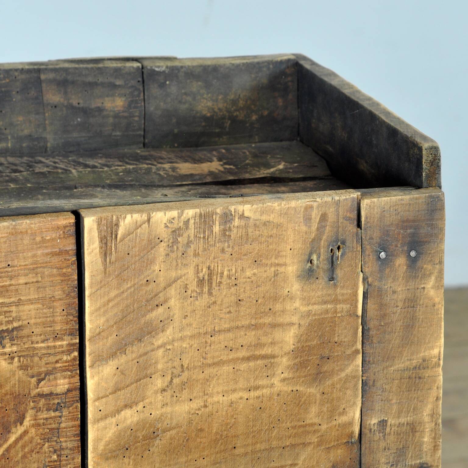 Wabi-sabi wardrobe in beech wood, 1850s