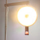 Lampadaire en métal, Tchécoslovaquie des années 1950