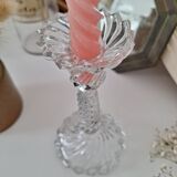 Vintage glass candle holder