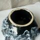 Mortar and pestle in ceramic Vallauris fat vintage lava years 1960
