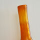 Vase bottle glass amber amber, 70s